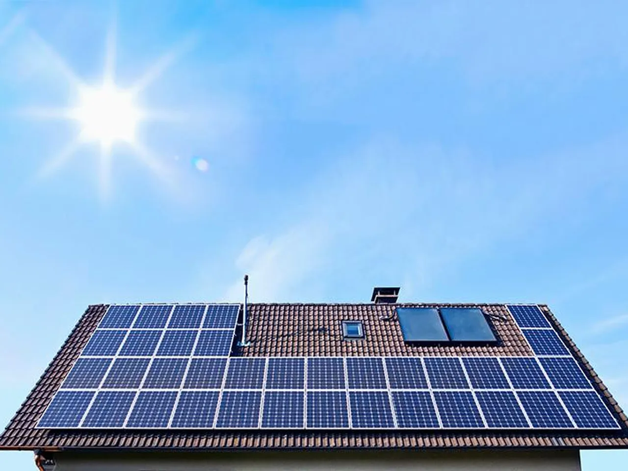 Solar panels installation